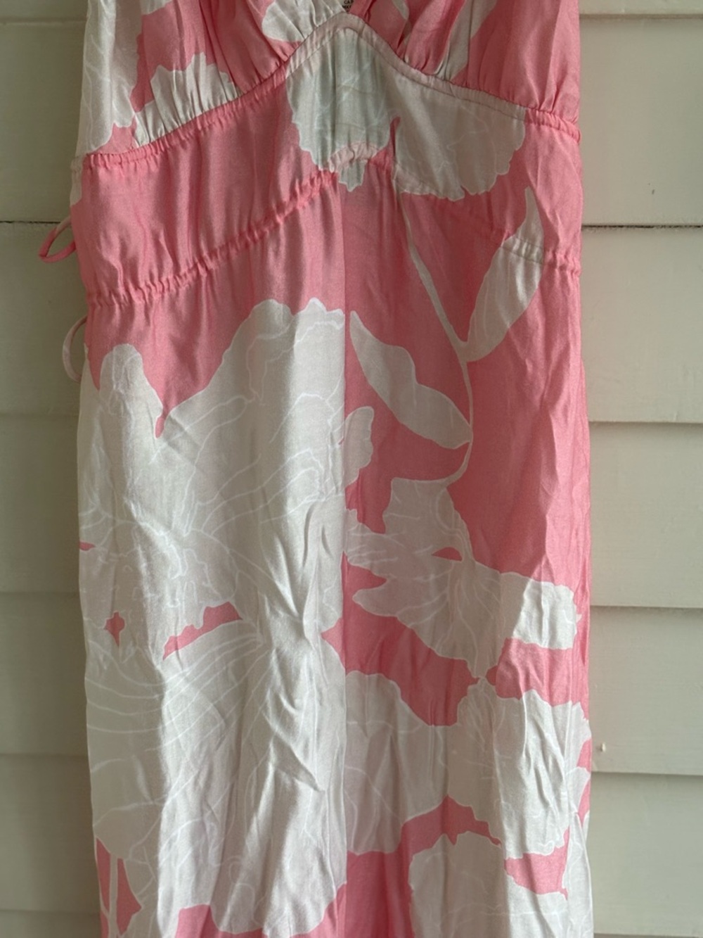 H&M Pink and White Floral Sleeveless Maxi Dress Size Small New With Tag - Picture 7 of 13